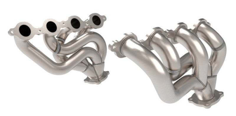 aFe Twisted 1-3/4in 304 Stainless Steel Shorty Header 2016-2021 Chevrolet Camaro SS 6.2L V8 - photo 2