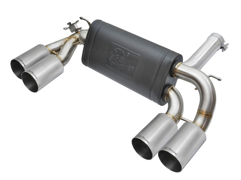 aFe MACH Force-Xp 3in - 2 1/2in Axle-Back 304 Stainless Steel Exhaust with Polished Tips 2016-2017 BMW M2 (f87)