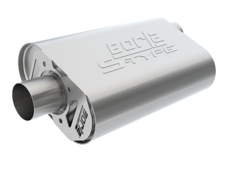 Borla 2011-2015 Chevrolet Camaro Stainless Steel Oval S-Type 2.5in Inlet/Outlet Crate Exhaust Muffler