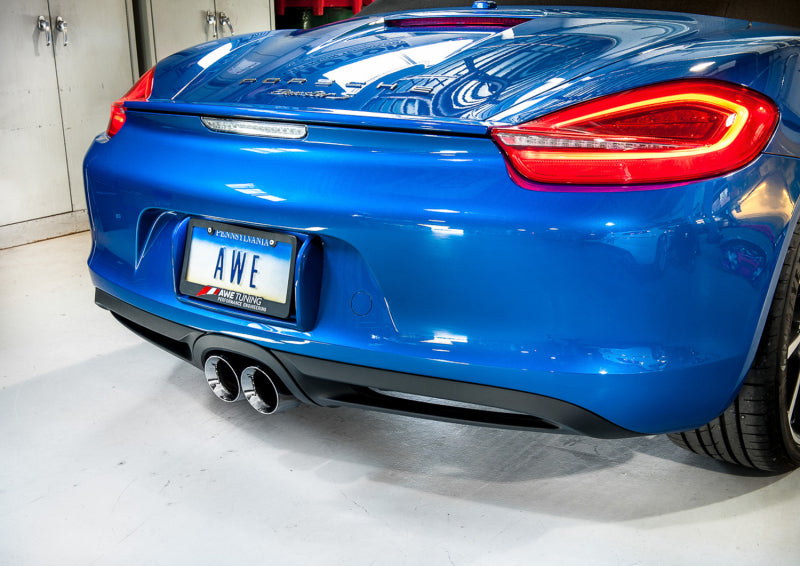 AWE Tuning Porsche 981 Performance Exhaust System - with Chrome Silver Tips - photo 3