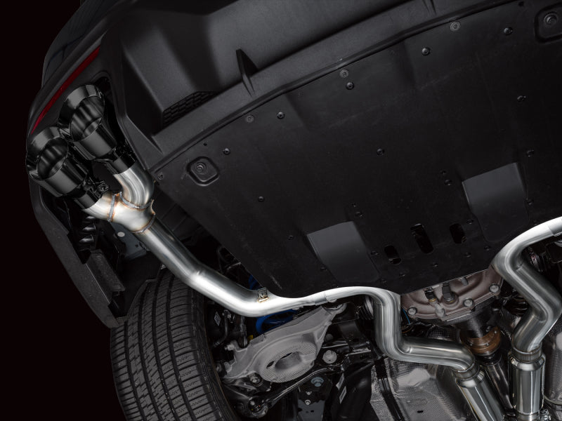 AWE Tuning 2024 Ford Mustang Dark Horse S650 RWD Track Edition Cat-Back Exhaust with Quad Diamond Black Tips - photo 3