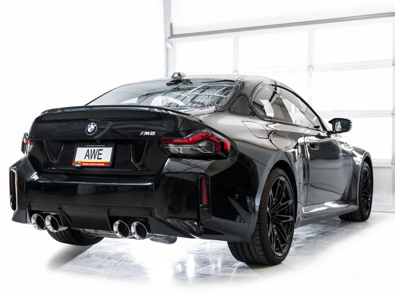 AWE Tuning 2023-2024 BMW G87 M2 Track Edition Exhaust - Chrome Silver Tips - photo 6