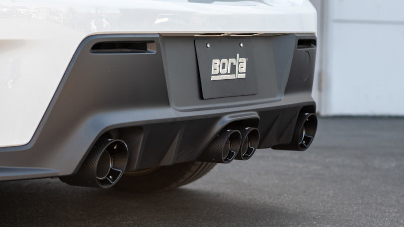Borla 2023-2024 Toyota GR Corolla ATAK Cat-Back System - Carbon Fiber & Black Anodized