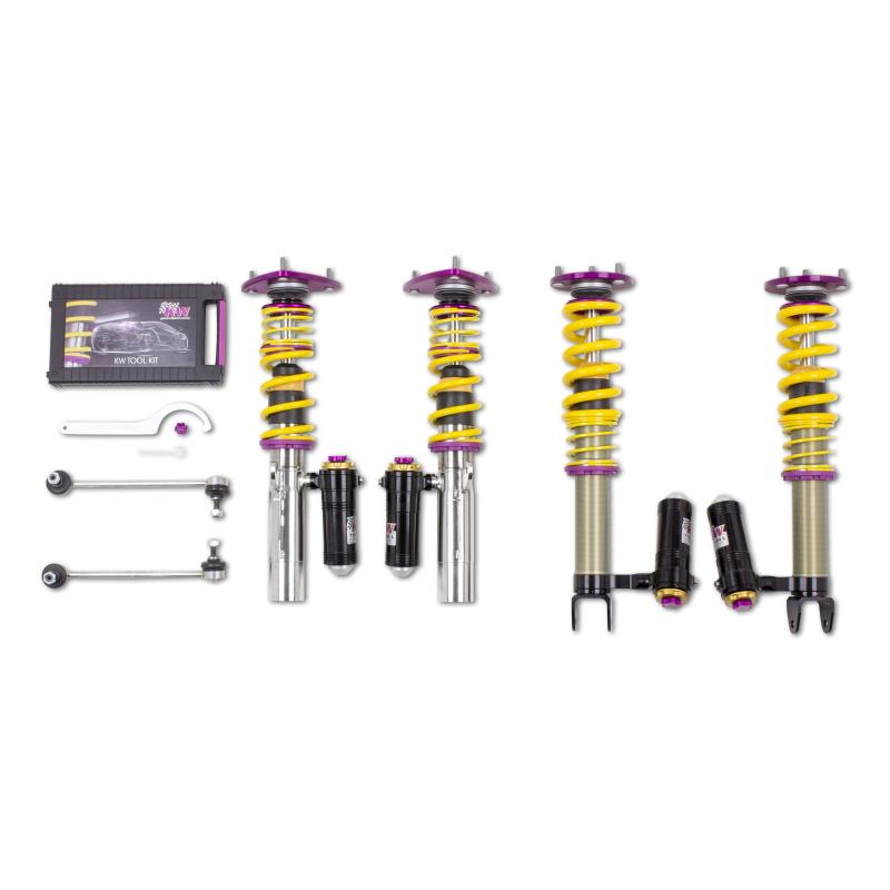 KW Clubsport 3-Way Coilover Kit for Porsche 911 997 Carrera 4/4S Turbo (39771223)