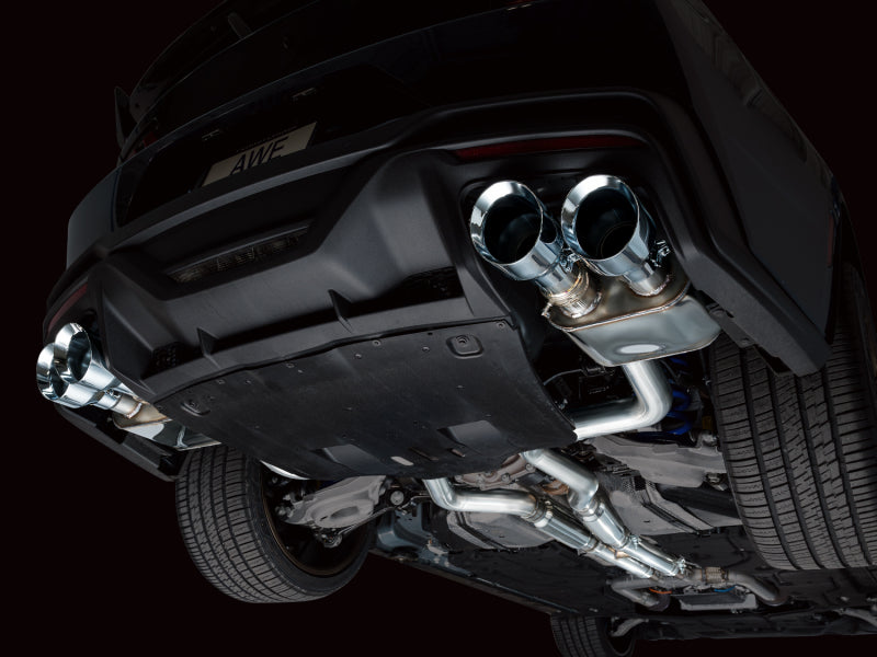 AWE Tuning 2024 Ford Mustang Dark Horse S650 RWD SwitchPath Cat-Back Exhaust with Quad Chrome Silver Tips - photo 4