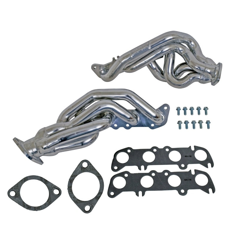 BBK 2011-2014 Mustang GT Shorty Tuned Length Exhaust Headers - 1-5/8 Silver Ceramic