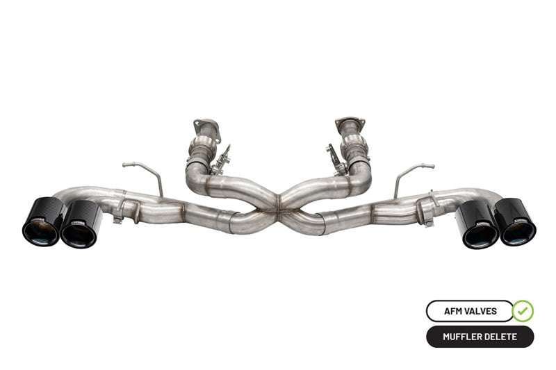 CORSA Performance 2020-2025 Chevrolet Corvette C8 RWD 3in Xtreme Cat-Back Exhaust with 4.5in Carbon Fiber Black PVD Tip
