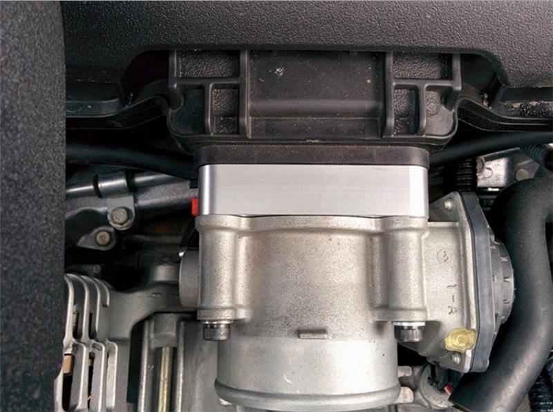 Torque Solution Throttle Body Spacer 2013+ Subaru BRZ/Scion FR-S - Silver (tqsTS-TBS-023) - photo 3