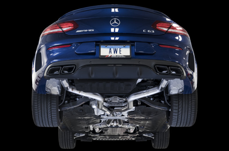 AWE Tuning Mercedes-Benz W205 AMG C63/S Sedan Track Edition Exhaust System (no tips) - photo 2