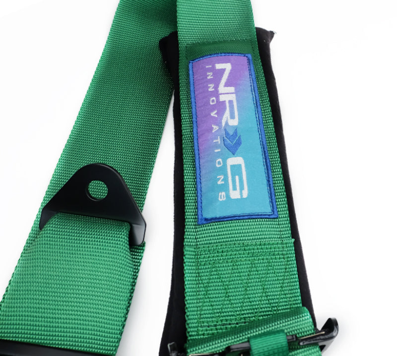 NRG 5PT 3in. Seat Belt Harness / Cam Lock - Green (SBH-B6PCGN) - photo 4