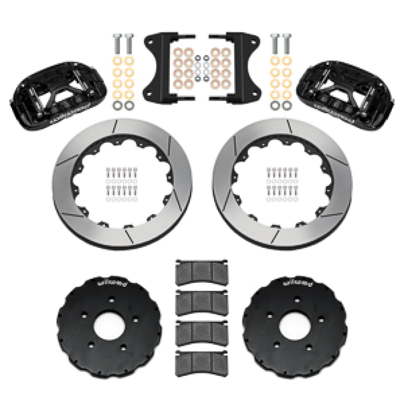 Wilwood 2014-2019 Chevrolet Corvette C7 Forged XRS6R Front Big Brake Kit (13.06in) - Black / Slotted