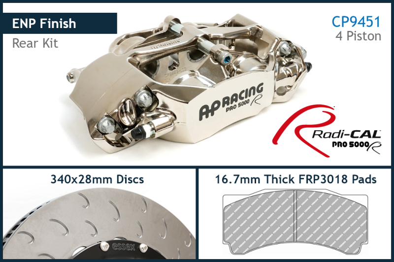 AP Racing by Essex Radi-CAL CP9449 340mm rear brake kit for BMW E9x M3