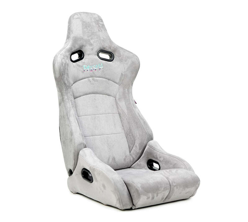 NRG Prisma Lab Reclinable Bucket Racing Seat - Pair (Grey Vegan Suede) (RSC-710 L/R-GY) - photo 2