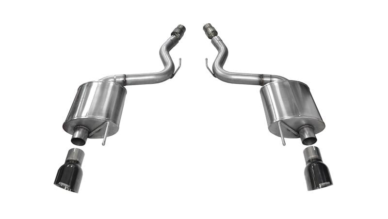 CORSA Performance 2015-2017 Ford Mustang GT 5.0 3in Axle-Back Exhaust Black Dual Tips (Touring) - photo 4