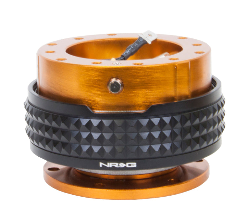 NRG Quick Release Kit - Pyramid Edition - Rose Gold Body / Black Pyramid Ring (SRK-210RG/BK) - photo 2