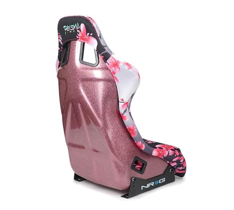 NRG FRP Bucket Seat PRISMA Japanese Cherry Blossom Edition W/ Pink Pearlized Back