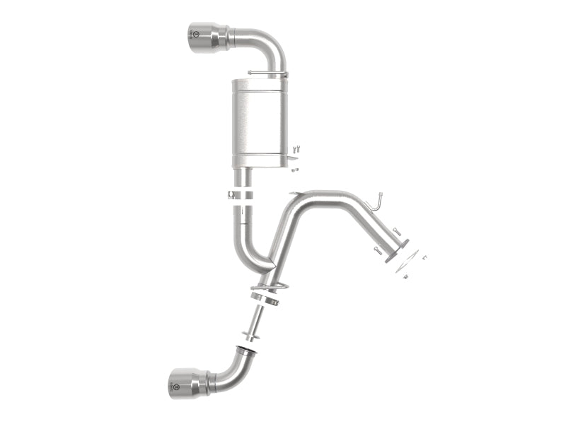 aFe Takeda Exhaust Axle-Back 2019-2020 Hyundai Veloster N 304 Stainless Steel Polished Dual Tips Exhaust - photo 4