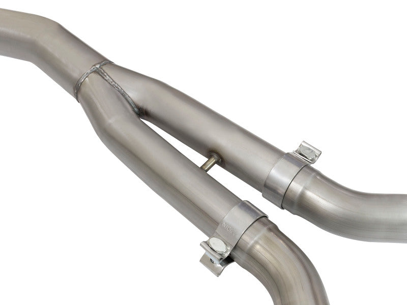 aFe MACH Force-Xp Exhausts Cat-Back 304 Stainless Steel Exhaust with Black Tips 2015-2016 Ford Mustang EcoBoost 2.3L - photo 4