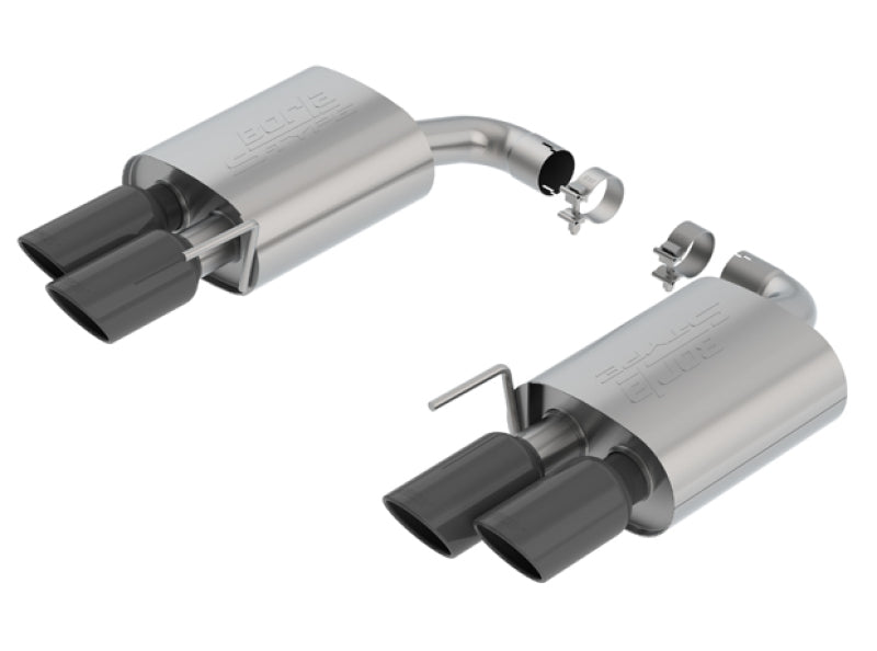 Borla 2018-2019 Ford Mustang GT 5.0L 2.5in S-Type Exhaust without Valves (Rear Section Only) - Black Chrome - photo 2