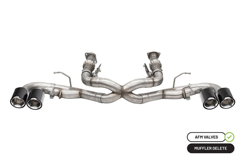 CORSA Performance 2020-2025 Chevrolet Corvette C8 RWD 3in Xtreme Cat-Back Exhaust with 4.5in Carbon Fiber Polished Tips