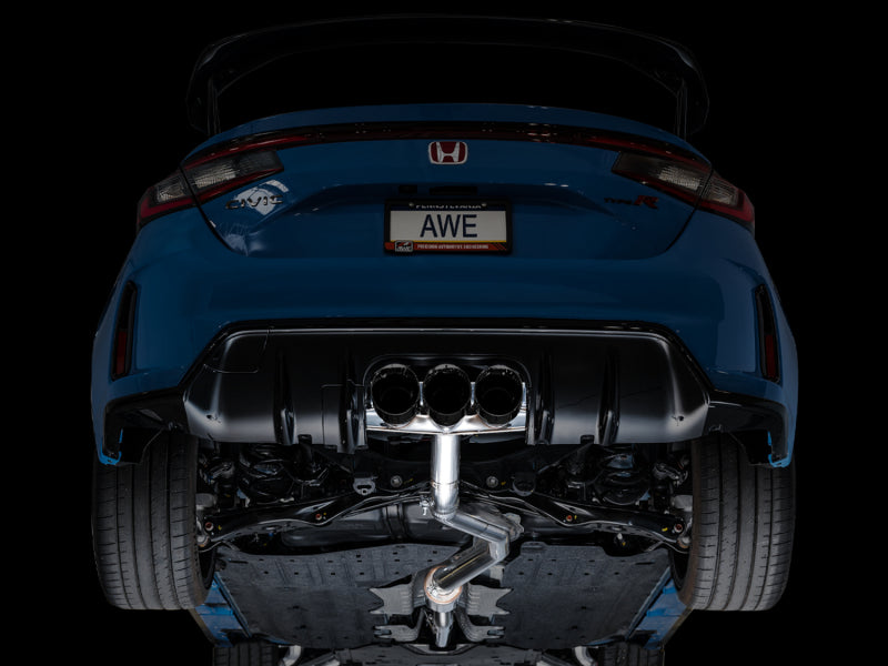 AWE Tuning 2023 Honda Civic Type R FL5 Track Edition Exhaust with Triple Diamond Black Tips - photo 2