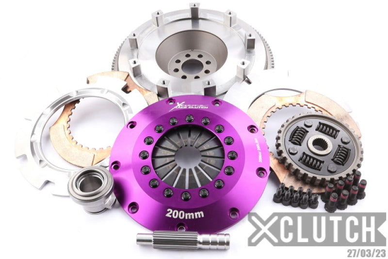XCLUTCH 03-06 Nissan 350Z Base 3.5L 8in Twin Sprung Ceramic Clutch Kit