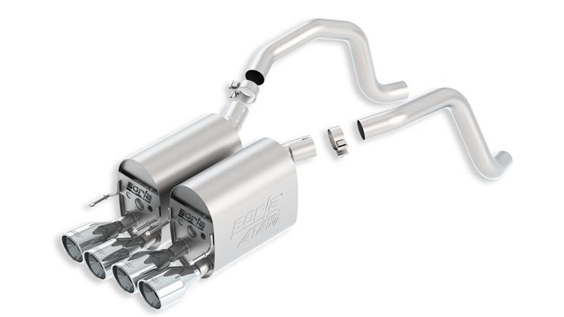 Borla 2005-2008 Chevrolet Corvette Coupe/Conv 6.0L/6.2L 8cyl Aggressive ATAK Exhaust (rear section only) - photo 4