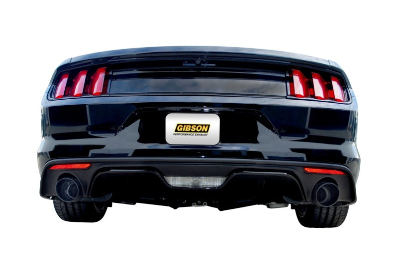 Gibson 2015-2019 Ford Mustang EcoBoost 2.3L 2.25in Cat-Back Dual Exhaust - Black Elite (Ceramic) - photo 2