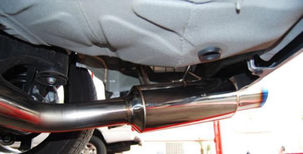 Invidia 2008-2009 WRX Sedan 76mm (101mm tip) RACING Titanium Tip Cat-Back Exhaust - photo 3