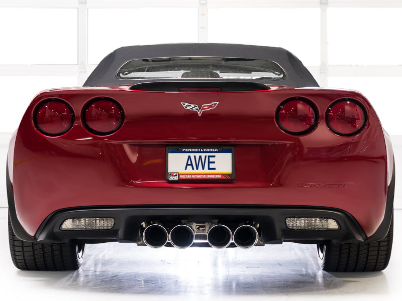 AWE Tuning 2009-2013 Chevrolet Corvette 6.2L Touring Edition Axle-Back Exhaust with Chrome Silver Tips - photo 4