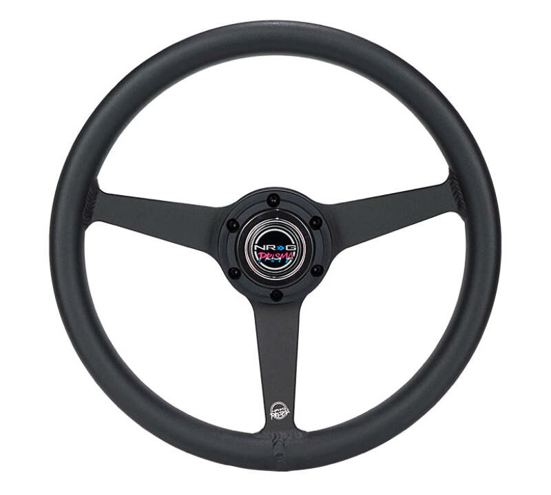 NRG Aluminum Steering Wheel 330mm - Heritage Solid Spoke - Ergonomic Grip - Anadized Black (RST-071-BK)