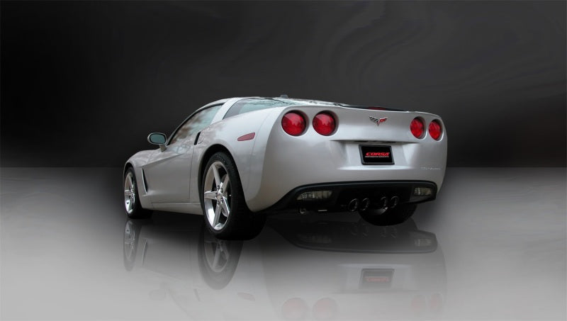 CORSA Performance 2005-2007 Chevrolet Corvette C6 6.0L V8 Black Sport Axle-Back Exhaust - photo 3