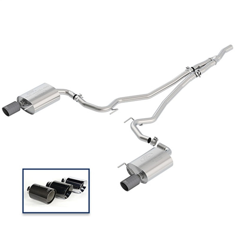 Ford Racing 2018 Mustang 2.3L Ecoboost Cat-Back Touring Exhaust System with Carbon Fiber Tips - photo 2