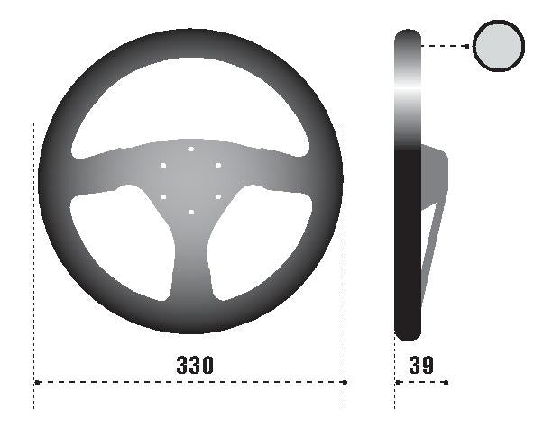 Sparco Steering Wheel 323 Suede Black (015R323PSNR) - photo 3