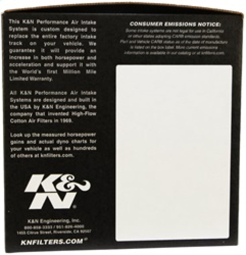 K&N 1994-1995 Ford Mustang V8-5.0L Performance Intake Kit (knn57-2511) - photo 5