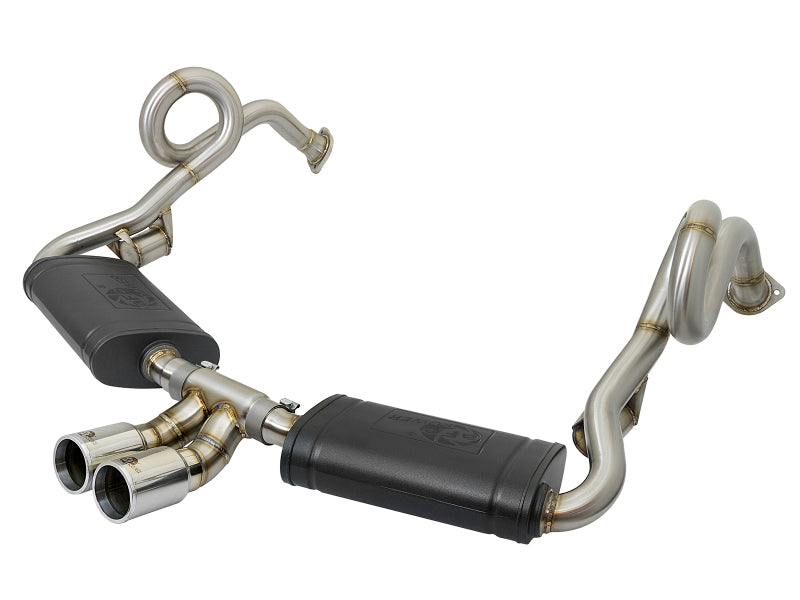 aFe MACH Force-Xp 2in 304 Stainless Steel Cat-Back Exhaust with Polished Tips 2013-2016 Porsche Boxster/Cayman 2.7L/3.4L
