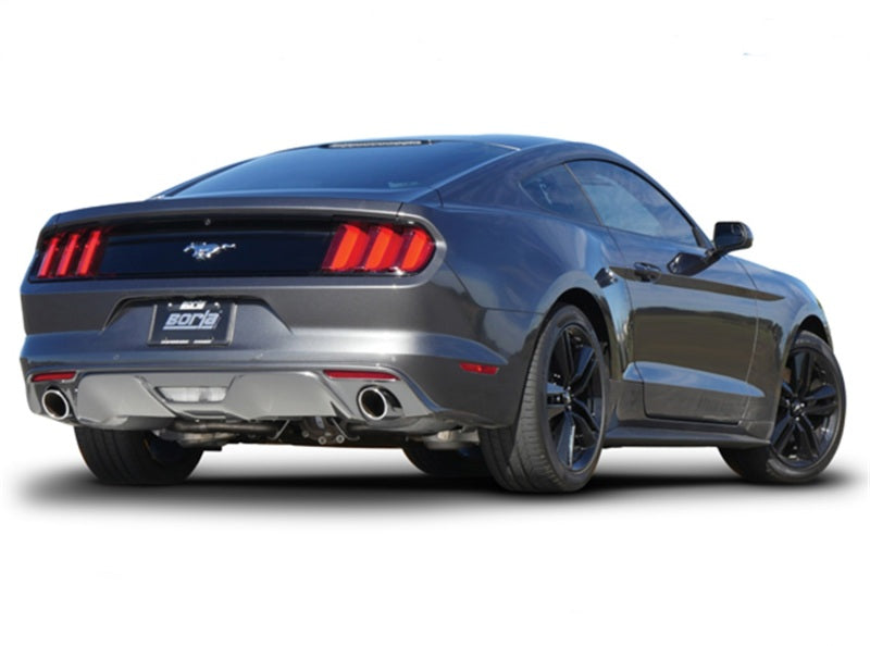Borla Cat-Back 2015-2017 Ford Mustang 3.7L V6 MT/AT 2.25in Pipe 4in Single Round Rolled Tips - photo 3