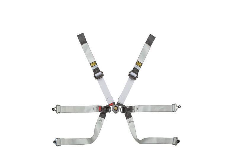 OMP Safety Harness One-D 2in Formula - Black/White (FIA 8853-2016) (DA0-0104-A01-076)