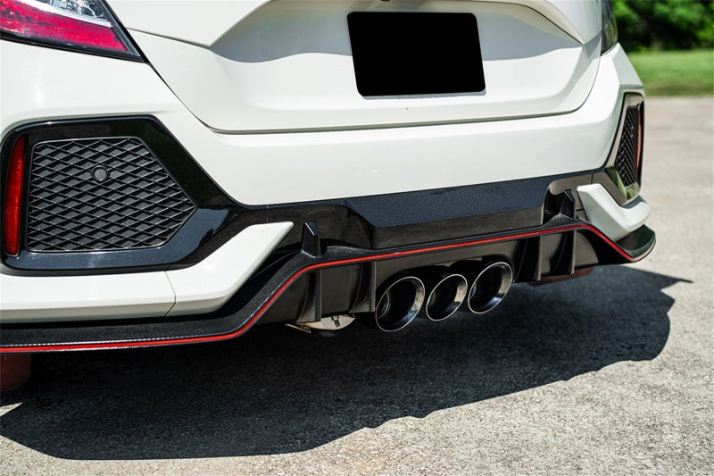 CORSA Performance 2017-2021 Honda Civic Type R Xtreme Cat-Back Tri Rear Exit with 4.5in Black Pro-Series Tips - photo 3