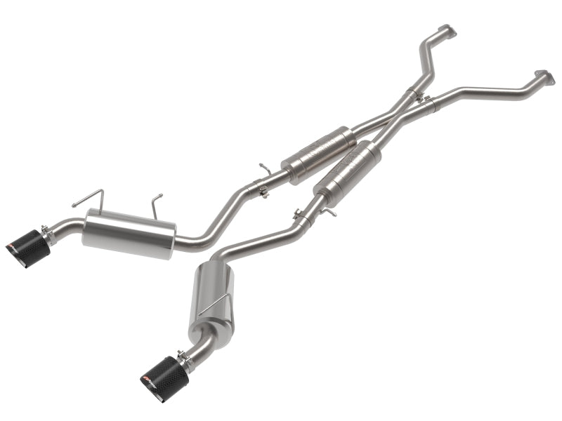 aFe Takeda Cat-Back Exhaust System Nissan 370Z 2009-2020 V6-3.7L - Carbon Tip - photo 2
