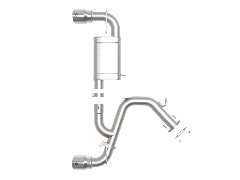aFe Hyundai Veloster N 2021-2022 L4-2.0L Takeda Axle-Back Exhaust System - Polished Tips - photo 2