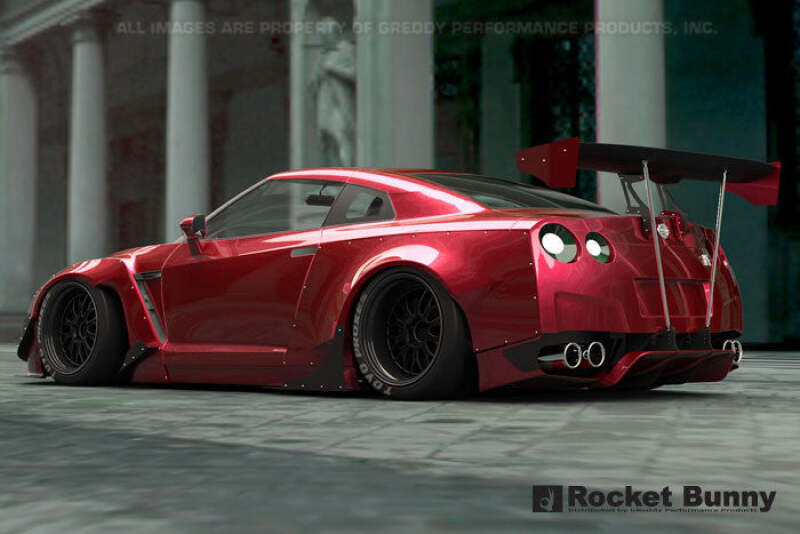 GReddy 2009+ Nissan GT-R R35 Full Rocket Bunny Wide-Body Aero Kit w/ Wing - photo 6