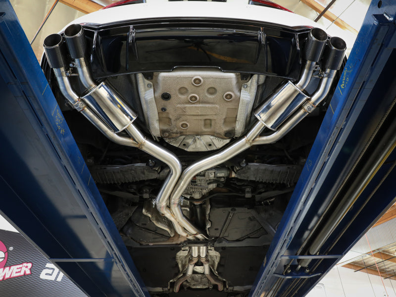 aFe 2018-2020 Audi RS5 Coupe MACH Force-Xp 3in to 2.5in 304 Stainless Steel Axle-Back Exhaust System-Quad Polish Tips - photo 5