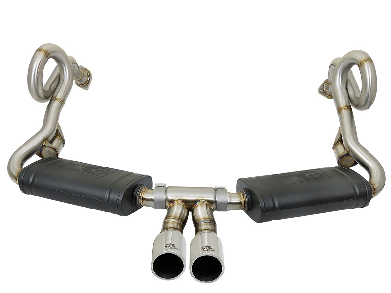 aFe MACH Force-Xp 2in 304 Stainless Steel Cat-Back Exhaust with Polished Tips 2013-2016 Porsche Boxster/Cayman 2.7L/3.4L - photo 2