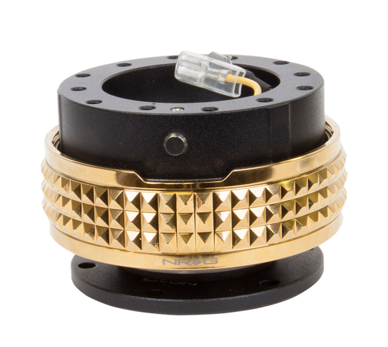 NRG Quick Release Kit - Pyramid Edition - Black Body / Chrome Gold Pyramid Ring (SRK-210BK/CG) - photo 2