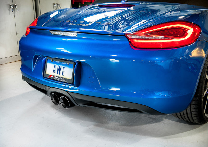 AWE Tuning Porsche 981 Performance Exhaust System - with Diamond Black Tips - photo 2
