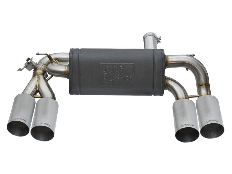 aFe MACH Force-Xp 3in - 2 1/2in Axle-Back 304 Stainless Steel Exhaust with Polished Tips 2016-2017 BMW M2 (f87) - photo 2