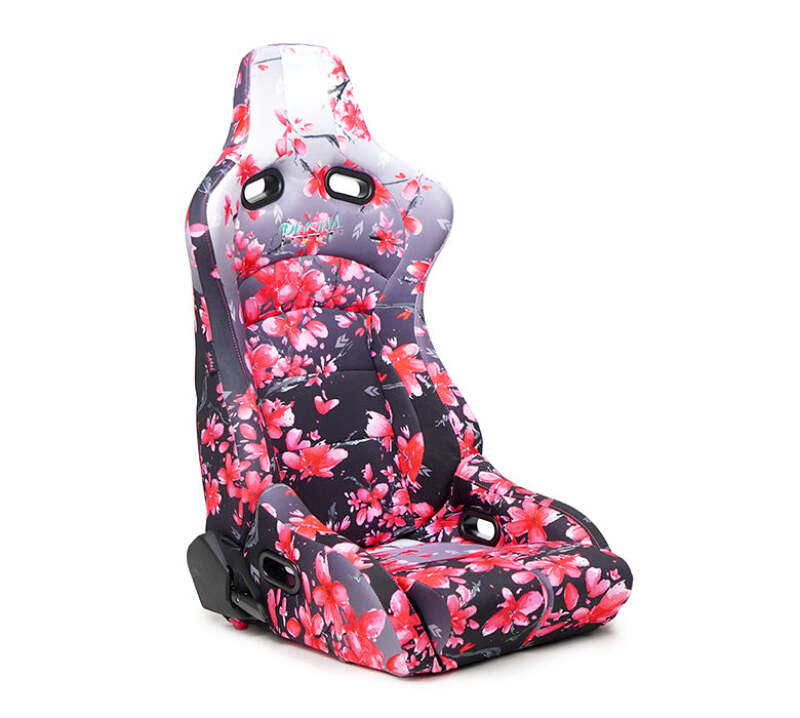 NRG Prisma Lab Reclinable Bucket Racing Seat - Pair (Sakura Print) (RSC-710 L/R-SAKURA)