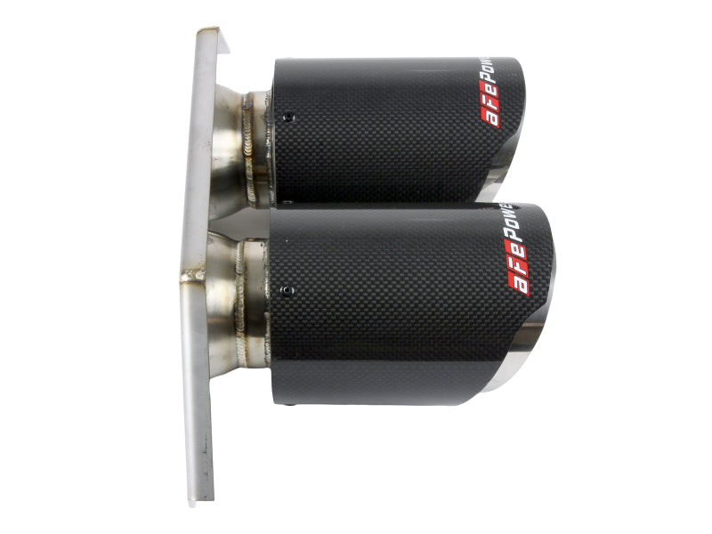 aFe Power MACH Force-Xp 4in 304 Stainless Steel Bolt-On Exhaust Tips Carbon Fiber 2014-2019 Porsche 911 GT3 3.8L/4.0L - photo 5