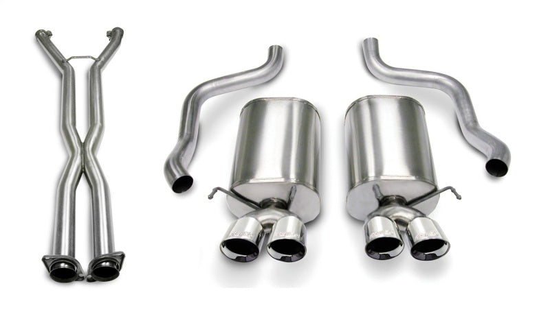 CORSA Performance 2007-2008 Corvette 2.5in. Sport Series Cat-Back Dual Rear Exit with Twin 3.5in. Polished Tips